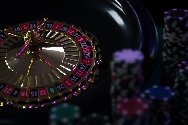Roulette wheel with professional dealer
